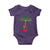 Reggae Music Guitar Rastafarian Roots Rasta Jamaican Baby Onesie - Wonder Print Shop