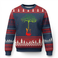 Reggae Music Guitar Rastafarian Roots Rasta Jamaican Ugly Christmas Sweater - Wonder Print Shop