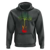 Reggae Music Guitar Rastafarian Roots Rasta Jamaican Hoodie - Wonder Print Shop