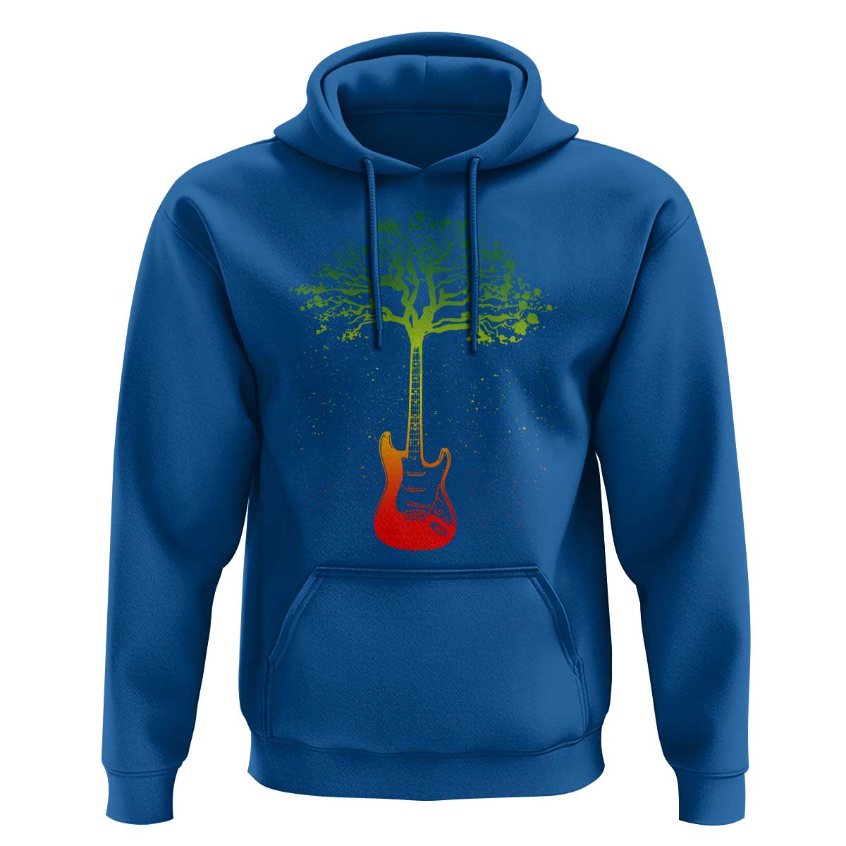 Reggae Music Guitar Rastafarian Roots Rasta Jamaican Hoodie - Wonder Print Shop
