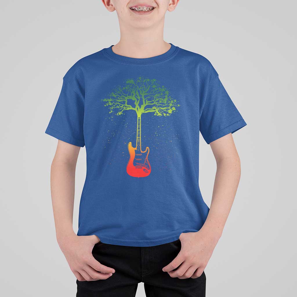 Reggae Music Guitar Rastafarian Roots Rasta Jamaican T Shirt For Kid - Wonder Print Shop