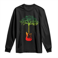 Reggae Music Guitar Rastafarian Roots Rasta Jamaican Long Sleeve Shirt - Wonder Print Shop