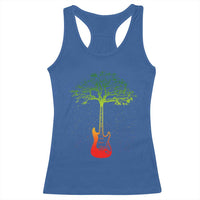 Reggae Music Guitar Rastafarian Roots Rasta Jamaican Racerback Tank Top - Wonder Print Shop