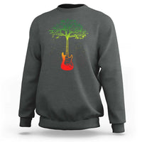 Reggae Music Guitar Rastafarian Roots Rasta Jamaican Sweatshirt - Wonder Print Shop