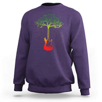Reggae Music Guitar Rastafarian Roots Rasta Jamaican Sweatshirt - Wonder Print Shop