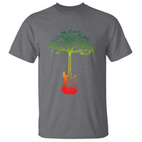 Reggae Music Guitar Rastafarian Roots Rasta Jamaican T Shirt - Wonder Print Shop