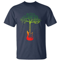 Reggae Music Guitar Rastafarian Roots Rasta Jamaican T Shirt - Wonder Print Shop