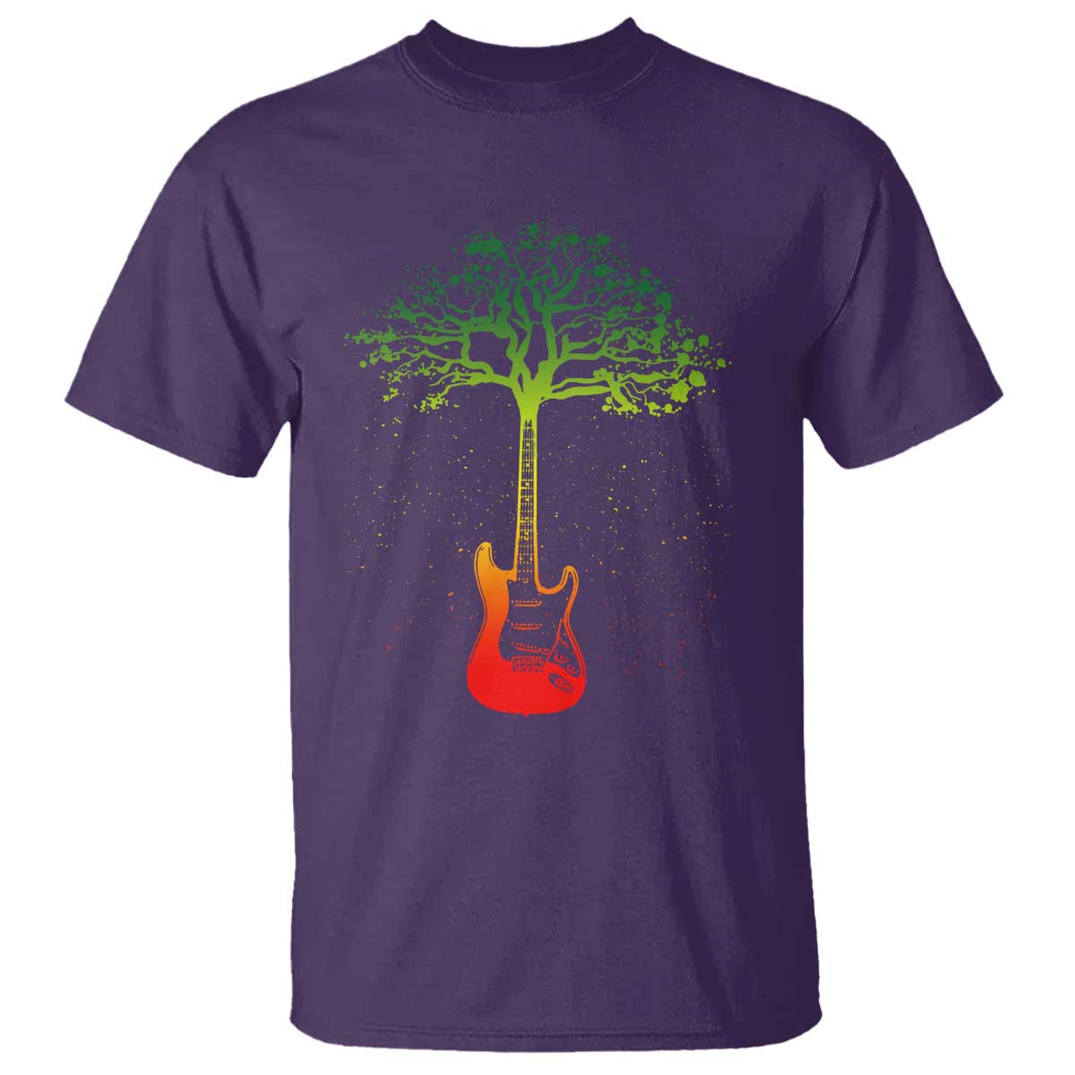 Reggae Music Guitar Rastafarian Roots Rasta Jamaican T Shirt - Wonder Print Shop