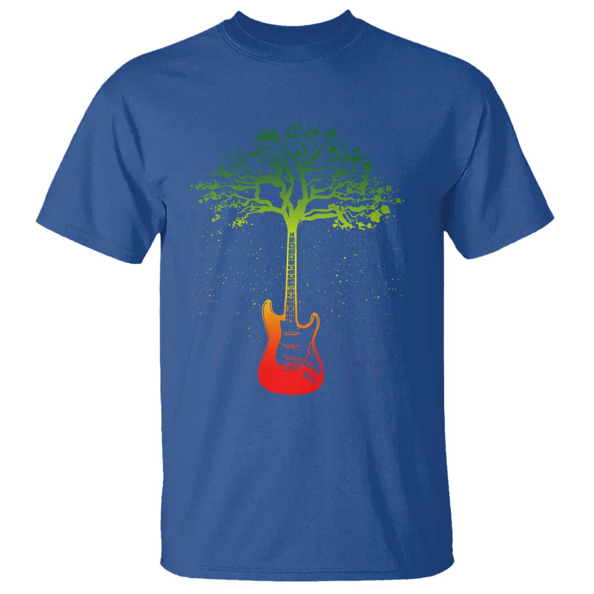 Reggae Music Guitar Rastafarian Roots Rasta Jamaican T Shirt - Wonder Print Shop