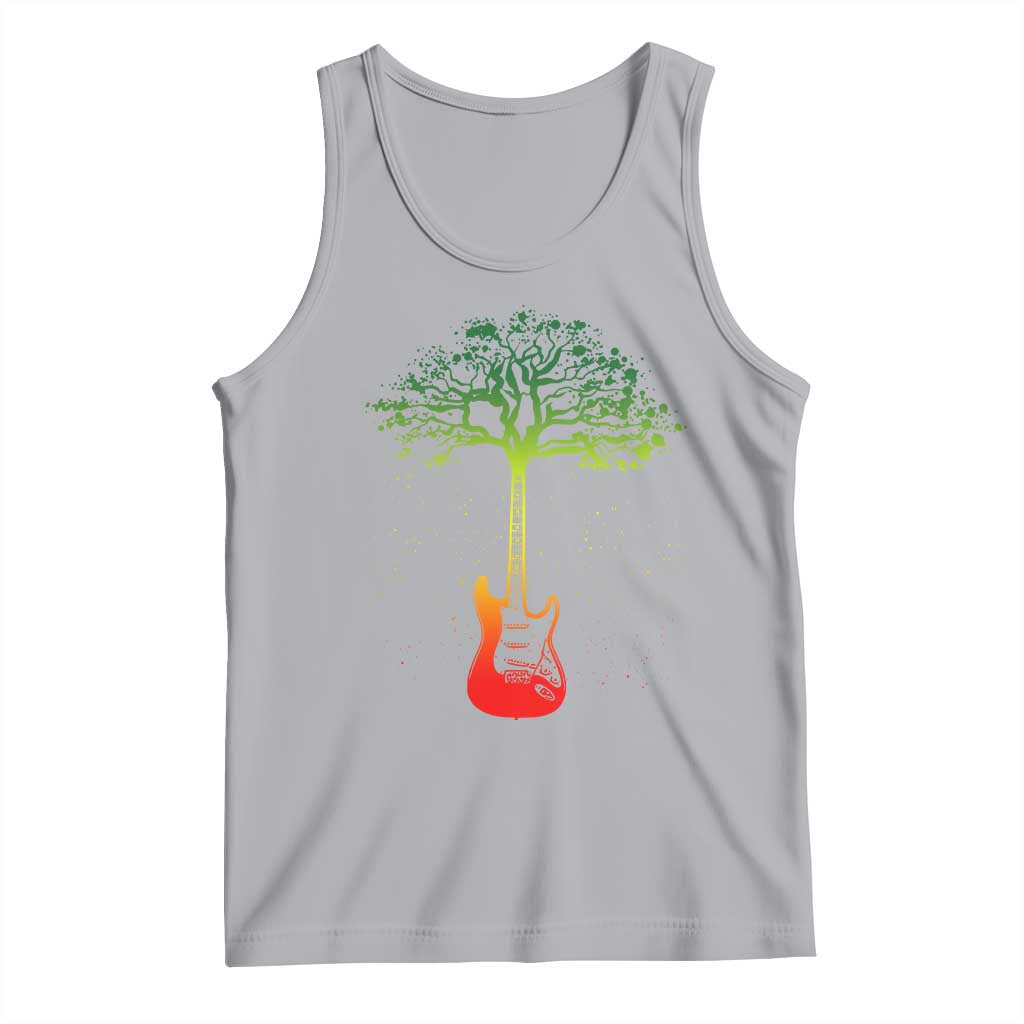 Reggae Music Guitar Rastafarian Roots Rasta Jamaican Tank Top - Wonder Print Shop
