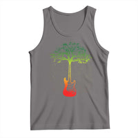Reggae Music Guitar Rastafarian Roots Rasta Jamaican Tank Top - Wonder Print Shop