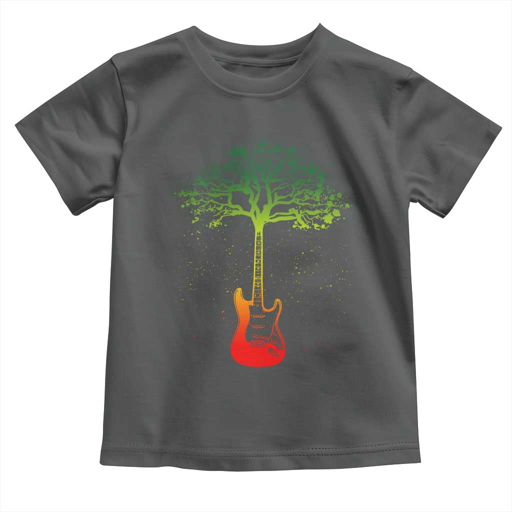 Reggae Music Guitar Rastafarian Roots Rasta Jamaican Toddler T Shirt - Wonder Print Shop