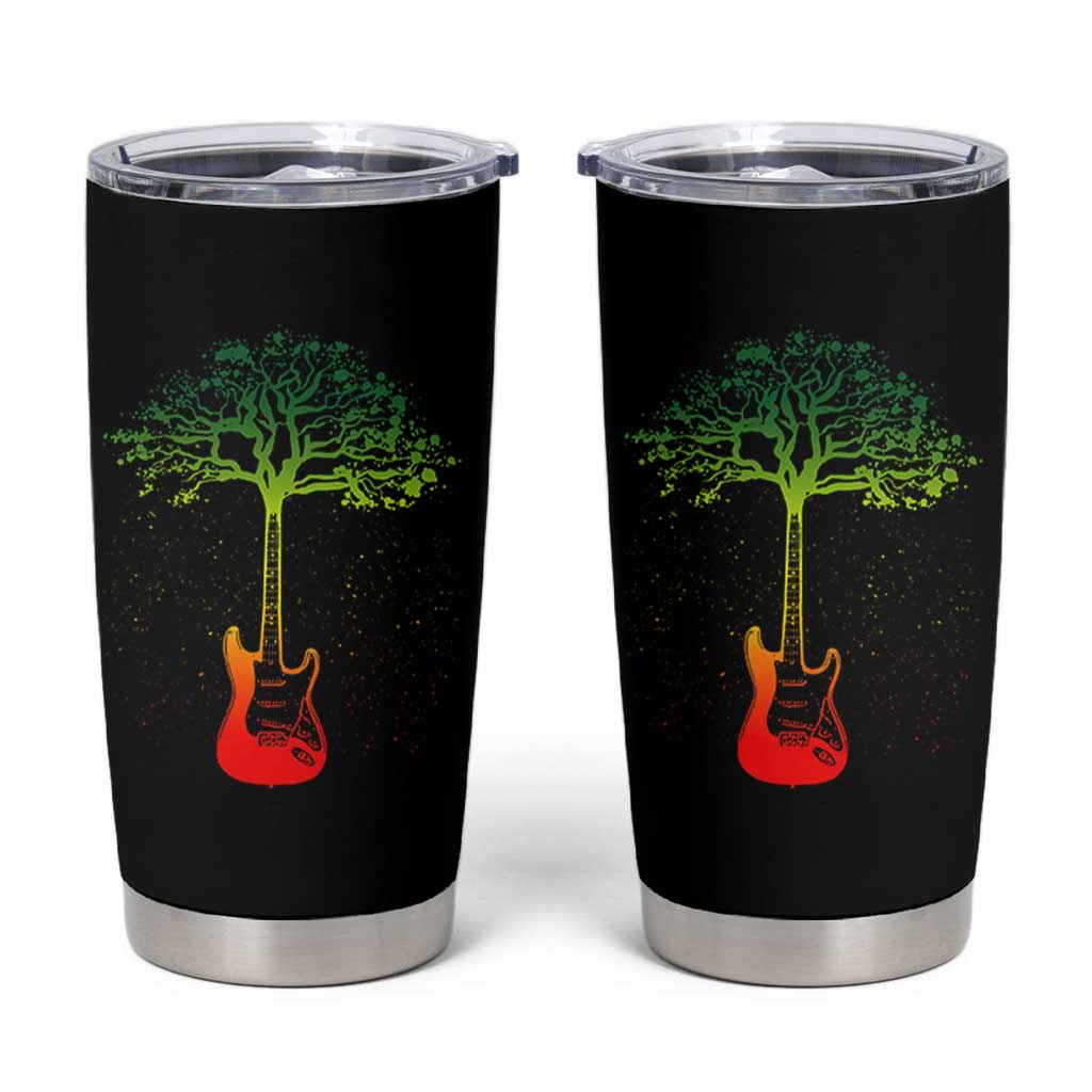 Reggae Music Guitar Rastafarian Roots Rasta Jamaican Tumbler Cup - Wonder Print Shop