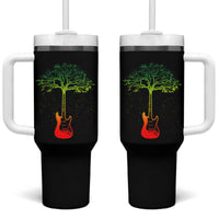 Reggae Music Guitar Rastafarian Roots Rasta Jamaican Tumbler With Handle - Wonder Print Shop