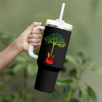 Reggae Music Guitar Rastafarian Roots Rasta Jamaican Tumbler With Handle - Wonder Print Shop