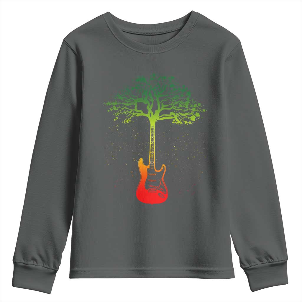 Reggae Music Guitar Rastafarian Roots Rasta Jamaican Youth Sweatshirt - Wonder Print Shop