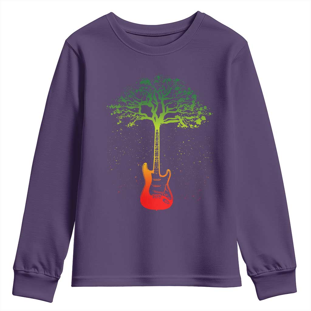 Reggae Music Guitar Rastafarian Roots Rasta Jamaican Youth Sweatshirt - Wonder Print Shop