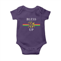 Bless Up Baby Onesie Rastafari Lion Of Judah Reggae Music - Wonder Print Shop