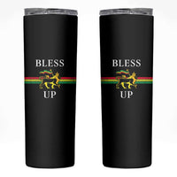 Bless Up Skinny Tumbler Rastafari Lion Of Judah Reggae Music - Wonder Print Shop