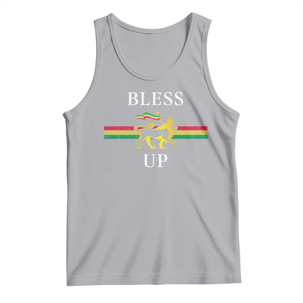 Bless Up Tank Top Rastafari Lion Of Judah Reggae Music - Wonder Print Shop