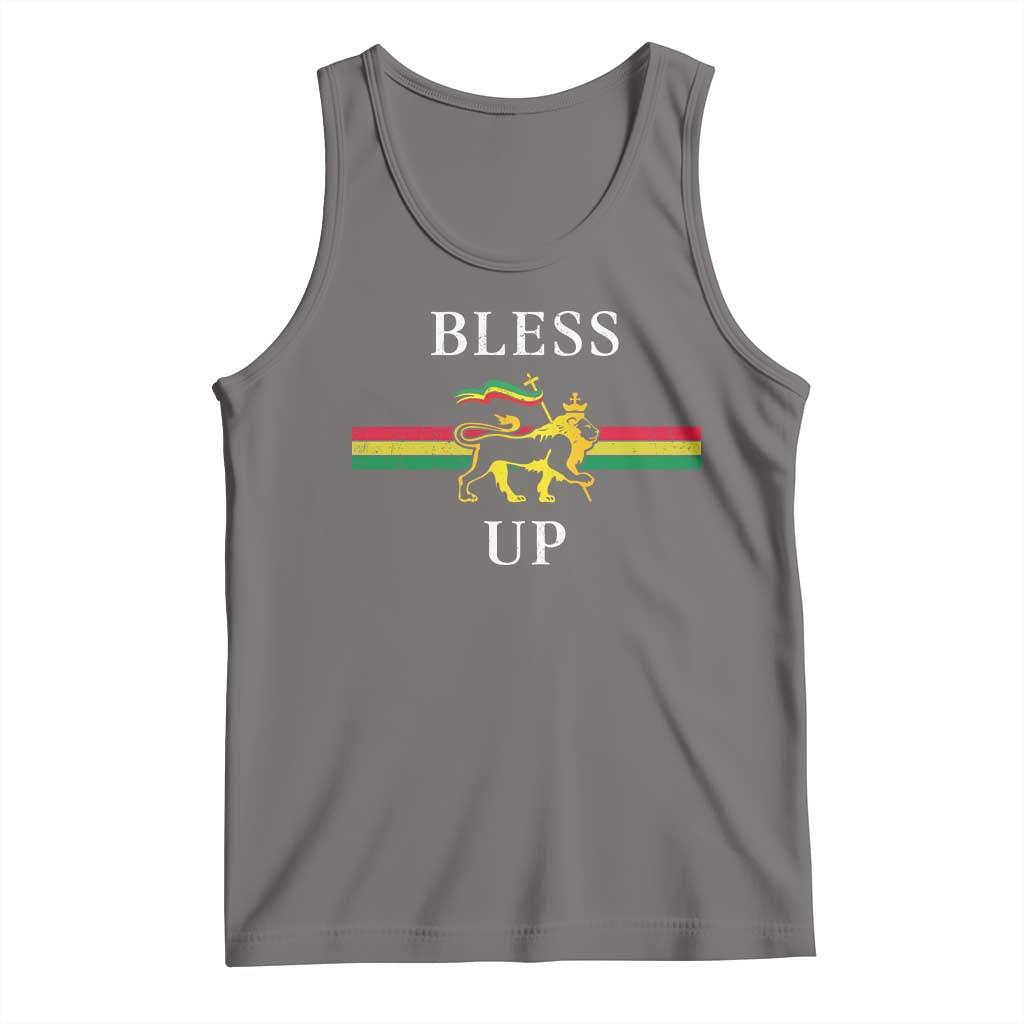 Bless Up Tank Top Rastafari Lion Of Judah Reggae Music - Wonder Print Shop