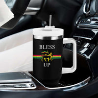 Bless Up Tumbler With Handle Rastafari Lion Of Judah Reggae Music - Wonder Print Shop