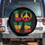 One Love Jamaica Spare Tire Cover Reggae Music Peace Sign Rastafarian - Wonder Print Shop