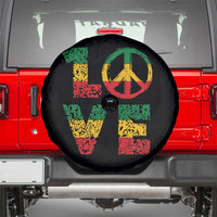 One Love Jamaica Spare Tire Cover Reggae Music Peace Sign Rastafarian - Wonder Print Shop