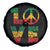 One Love Jamaica Spare Tire Cover Reggae Music Peace Sign Rastafarian - Wonder Print Shop