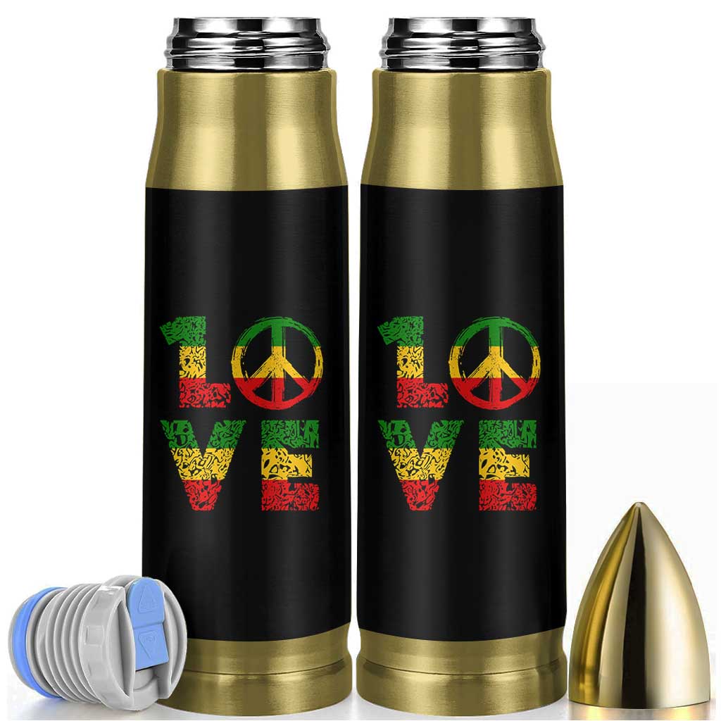 One Love Jamaica Bullet Tumbler Reggae Music Peace Sign Rastafarian - Wonder Print Shop