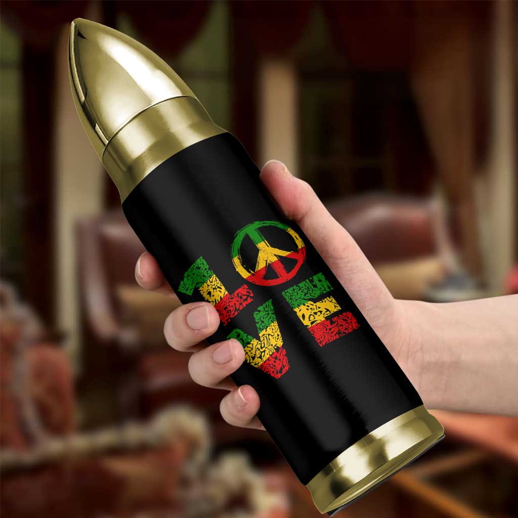 One Love Jamaica Bullet Tumbler Reggae Music Peace Sign Rastafarian - Wonder Print Shop