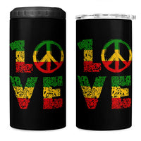 One Love Jamaica 4 in 1 Can Cooler Tumbler Reggae Music Peace Sign Rastafarian - Wonder Print Shop