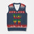One Love Jamaica V-Neck Knit Sweater Vest Reggae Music Peace Sign Rastafarian - Wonder Print Shop