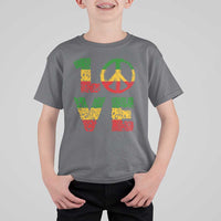 One Love Jamaica T Shirt For Kid Reggae Music Peace Sign Rastafarian - Wonder Print Shop