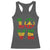 One Love Jamaica Racerback Tank Top Reggae Music Peace Sign Rastafarian - Wonder Print Shop