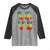 One Love Jamaica Raglan Shirt Reggae Music Peace Sign Rastafarian - Wonder Print Shop