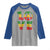 One Love Jamaica Raglan Shirt Reggae Music Peace Sign Rastafarian - Wonder Print Shop