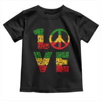 One Love Jamaica Toddler T Shirt Reggae Music Peace Sign Rastafarian - Wonder Print Shop