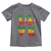 One Love Jamaica Toddler T Shirt Reggae Music Peace Sign Rastafarian - Wonder Print Shop