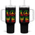 One Love Jamaica Tumbler With Handle Reggae Music Peace Sign Rastafarian - Wonder Print Shop