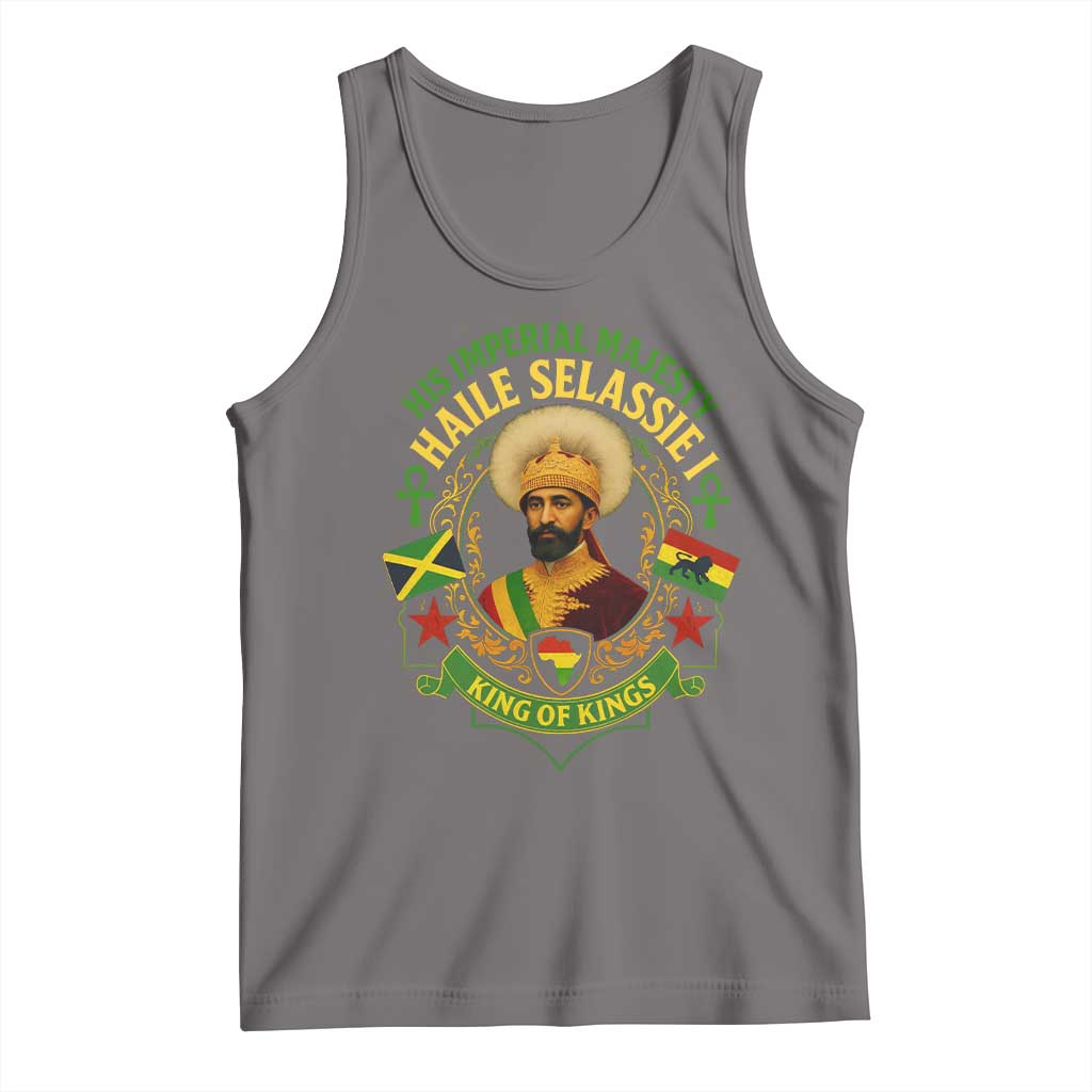 Haile Selassie Tank Top King Of Kings His Imperial Majesty Rastafari Flag - Wonder Print Shop