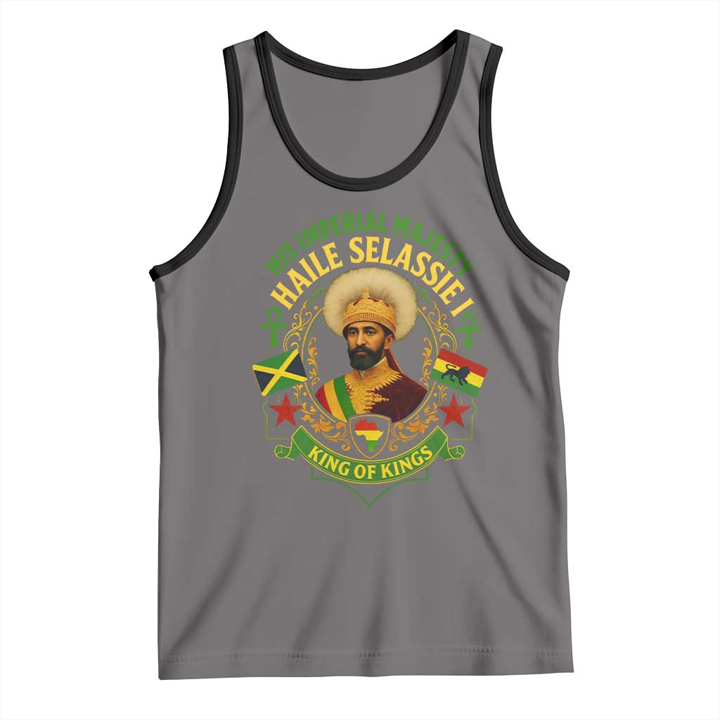 Haile Selassie Tank Top King Of Kings His Imperial Majesty Rastafari Flag - Wonder Print Shop