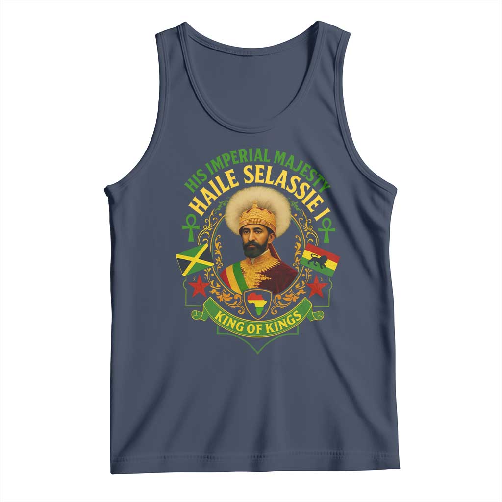 Haile Selassie Tank Top King Of Kings His Imperial Majesty Rastafari Flag - Wonder Print Shop