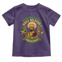 Haile Selassie Toddler T Shirt King Of Kings His Imperial Majesty Rastafari Flag - Wonder Print Shop