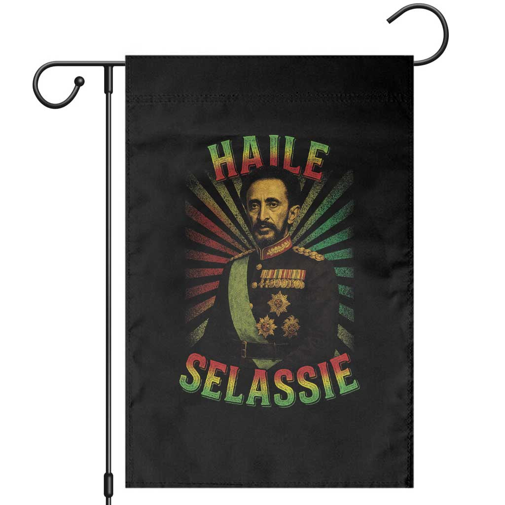 Emperor Haile Selassie Garden Flag Ras Tafari His Imperial Majesty Jamaican - Wonder Print Shop