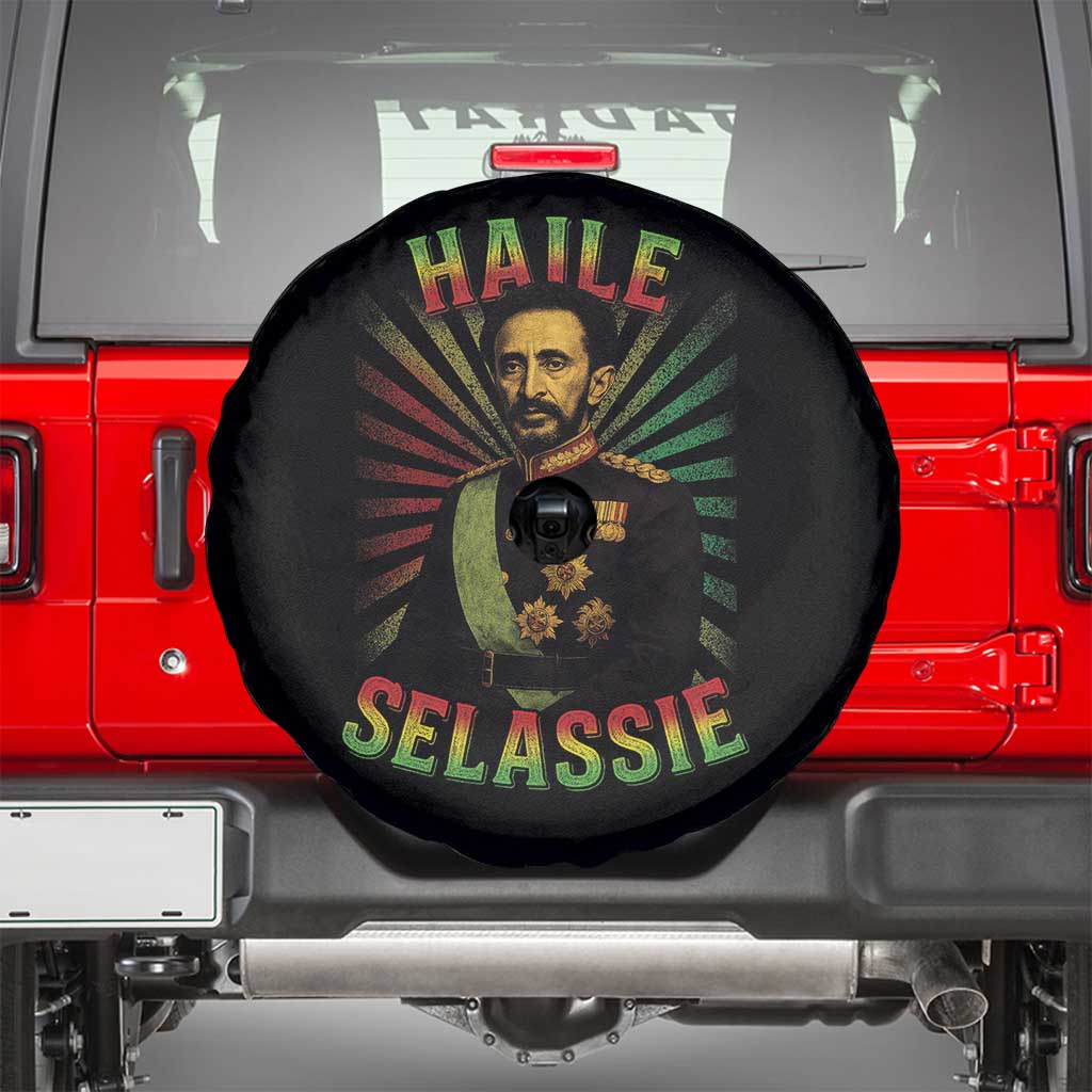 Emperor Haile Selassie Spare Tire Cover Ras Tafari His Imperial Majesty Jamaican - Wonder Print Shop