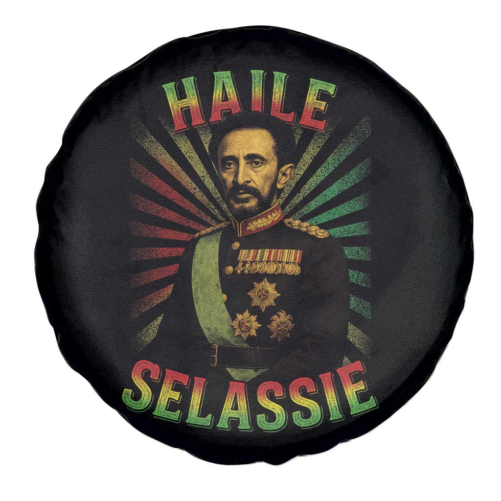 Emperor Haile Selassie Spare Tire Cover Ras Tafari His Imperial Majesty Jamaican - Wonder Print Shop