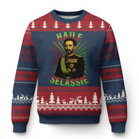 Emperor Haile Selassie Ugly Christmas Sweater Ras Tafari His Imperial Majesty Jamaican - Wonder Print Shop