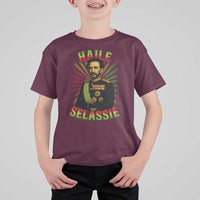Emperor Haile Selassie T Shirt For Kid Ras Tafari His Imperial Majesty Jamaican - Wonder Print Shop