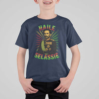 Emperor Haile Selassie T Shirt For Kid Ras Tafari His Imperial Majesty Jamaican - Wonder Print Shop